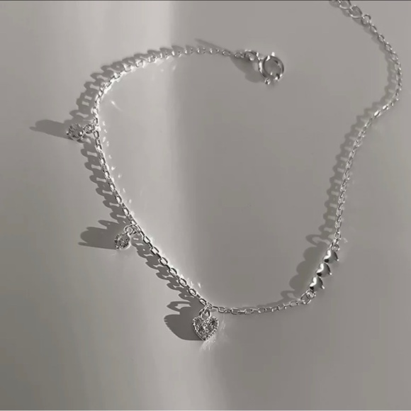 925 Sterling Silver Fashion Temperament Heart Bracelet Jewelry Women Wed… - Picture 4 of 5